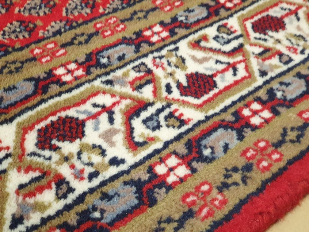 Indo Mir 195 # 122 Wełniany ręcznie tkany dywan orientalny z Indii