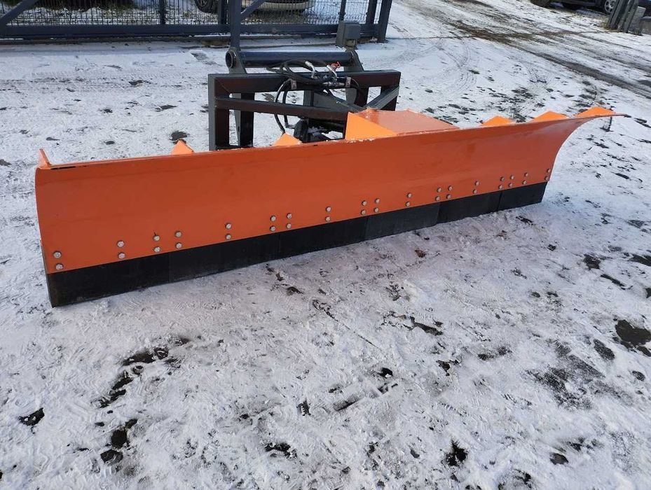Pług prosty ciężki do śniegu Metal-Technik spych śnieżny
