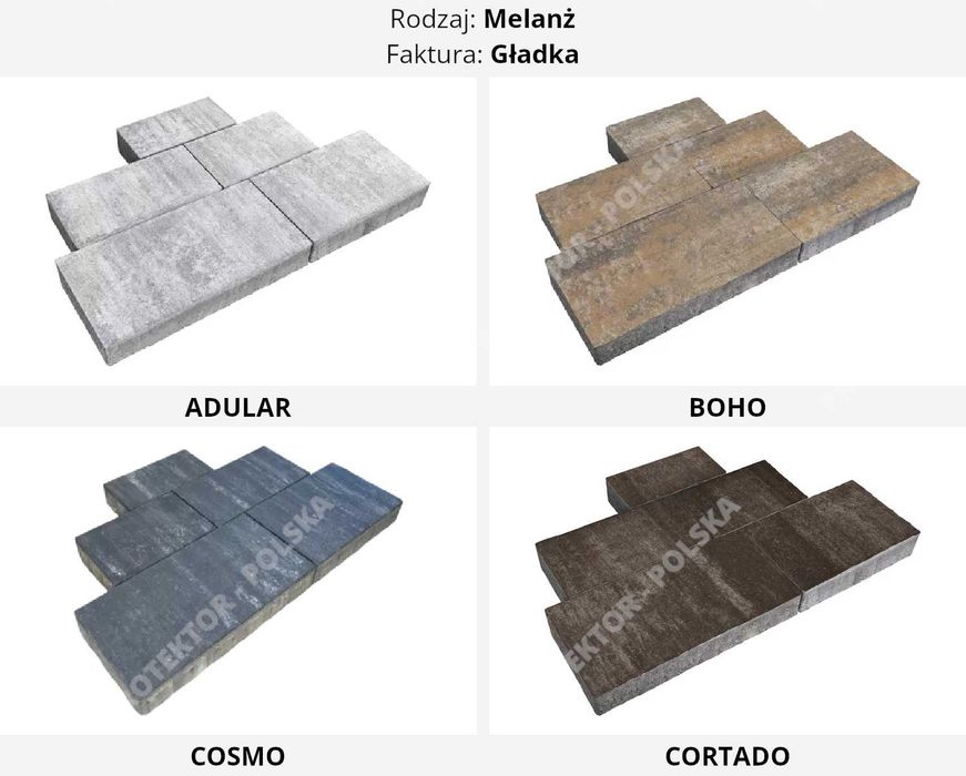 kostka brukowa IDEO POLBRUK nawierzchnia podjazd taras chodnik plac
