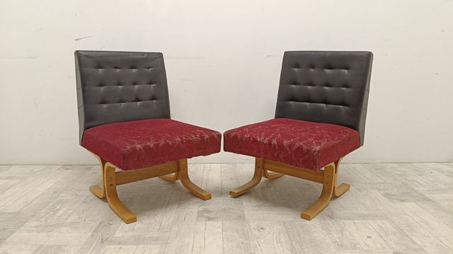 fotele fotel Bratysława design Ludvik Volak vintage PRL czechoslowacja