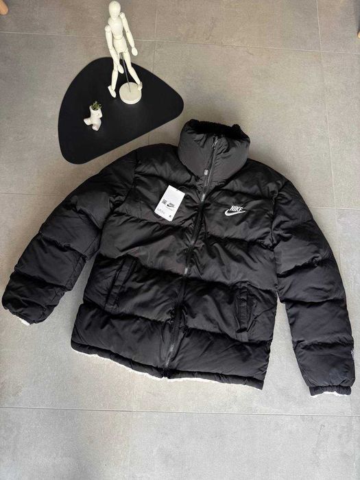 Чоловіча пуховик Nike nocta ДВУХСТОРОННЯ Зимова Куртка the north face