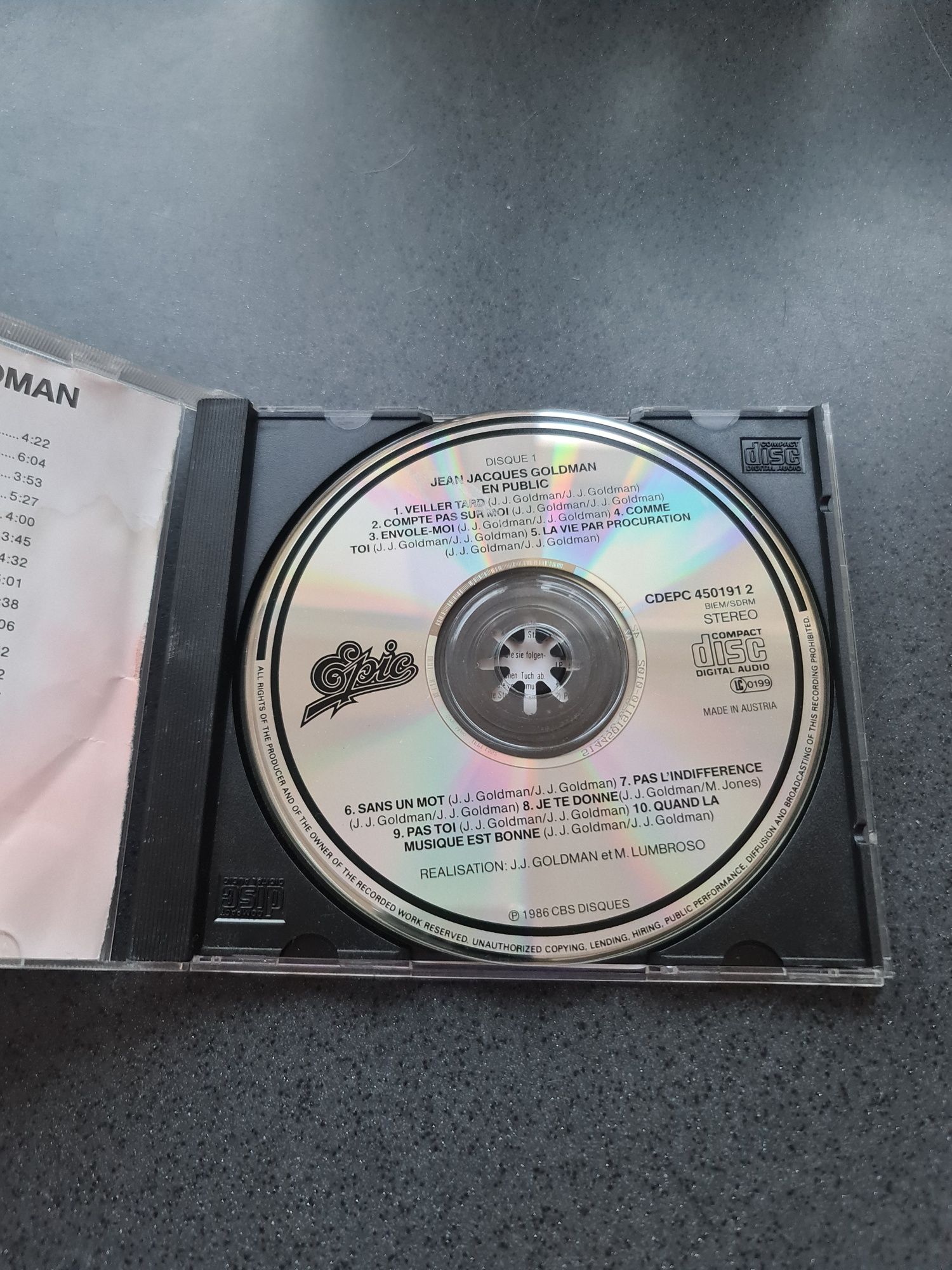 Płyta CD Jean-Jacques Goldman - En Public