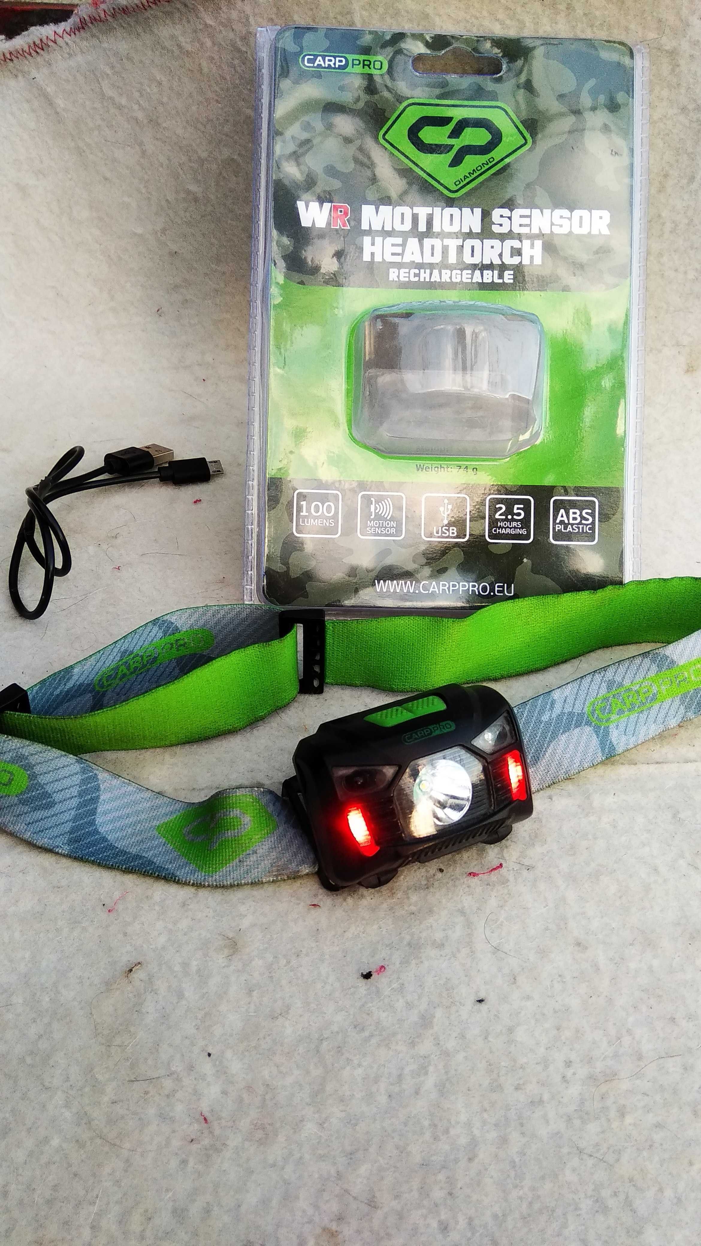 Ліхтар налобний Carp Pro Diamond WR Motion Sensor Headtorch 3W LED