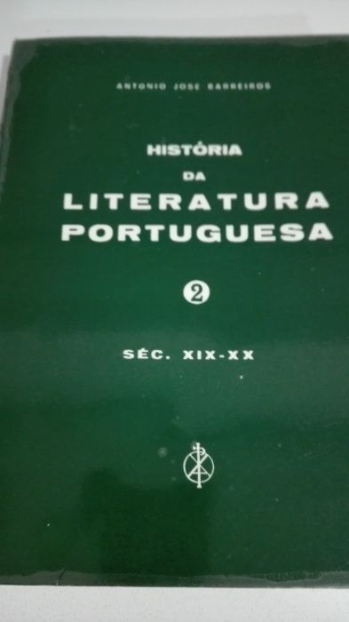 Vol. 1 e 2 História da Literatura Portuguesa de António José Barreiros