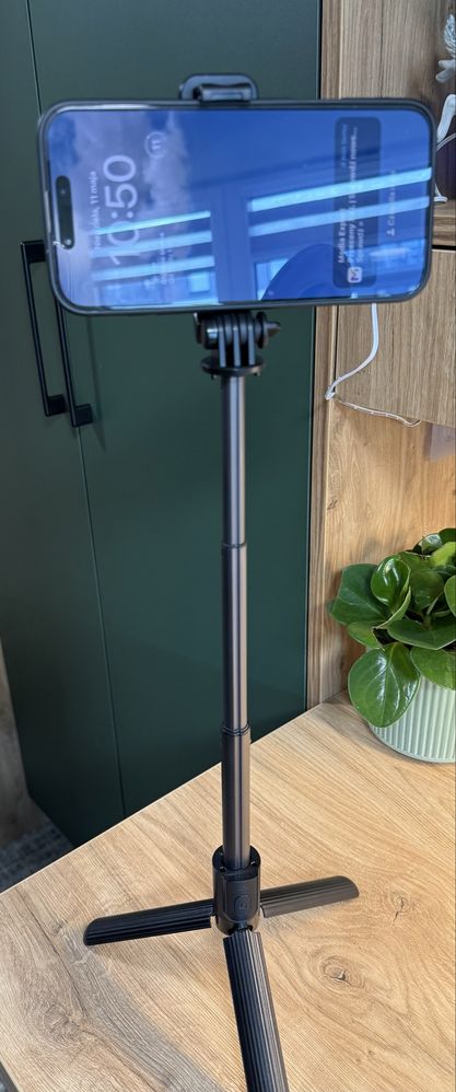 Statyw do telefonu 3 w 1 statyw, kijek i pilot Bluetooth