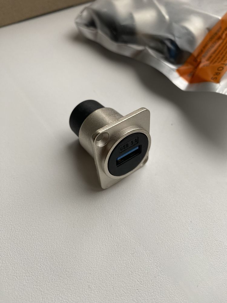 USB 3.0 to USB 3.0 розетка металева