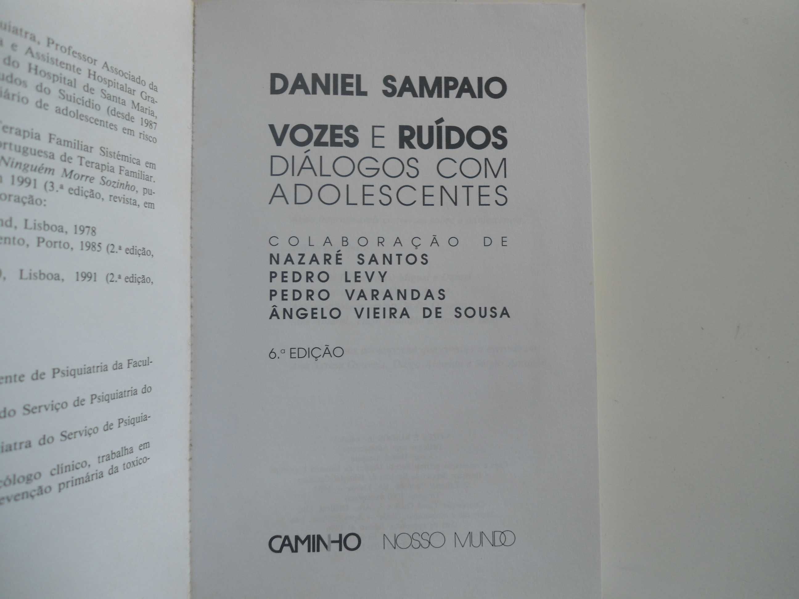 Vozes e Ruídos-Diálogos com adolescentes de Daniel Sampaio