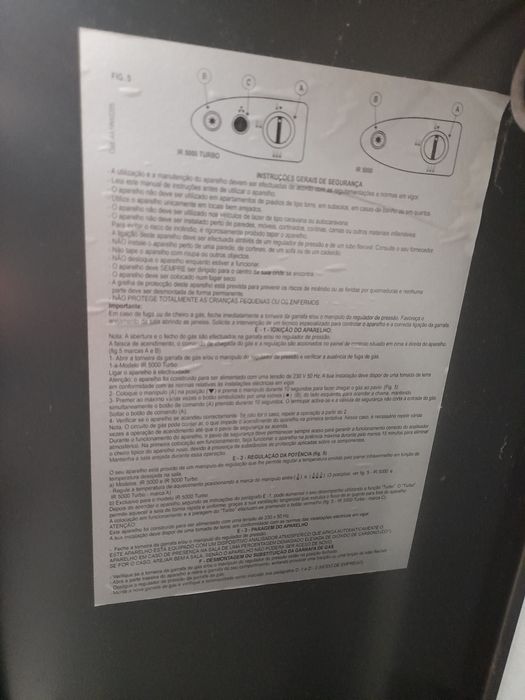 - Aquecedor radiante a gás -