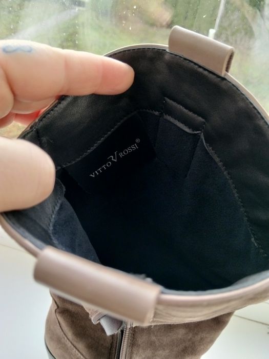 Сапожки ковбої замш