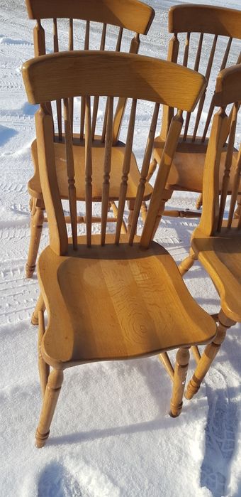 Komplet Krzeseł dębowych Vintage