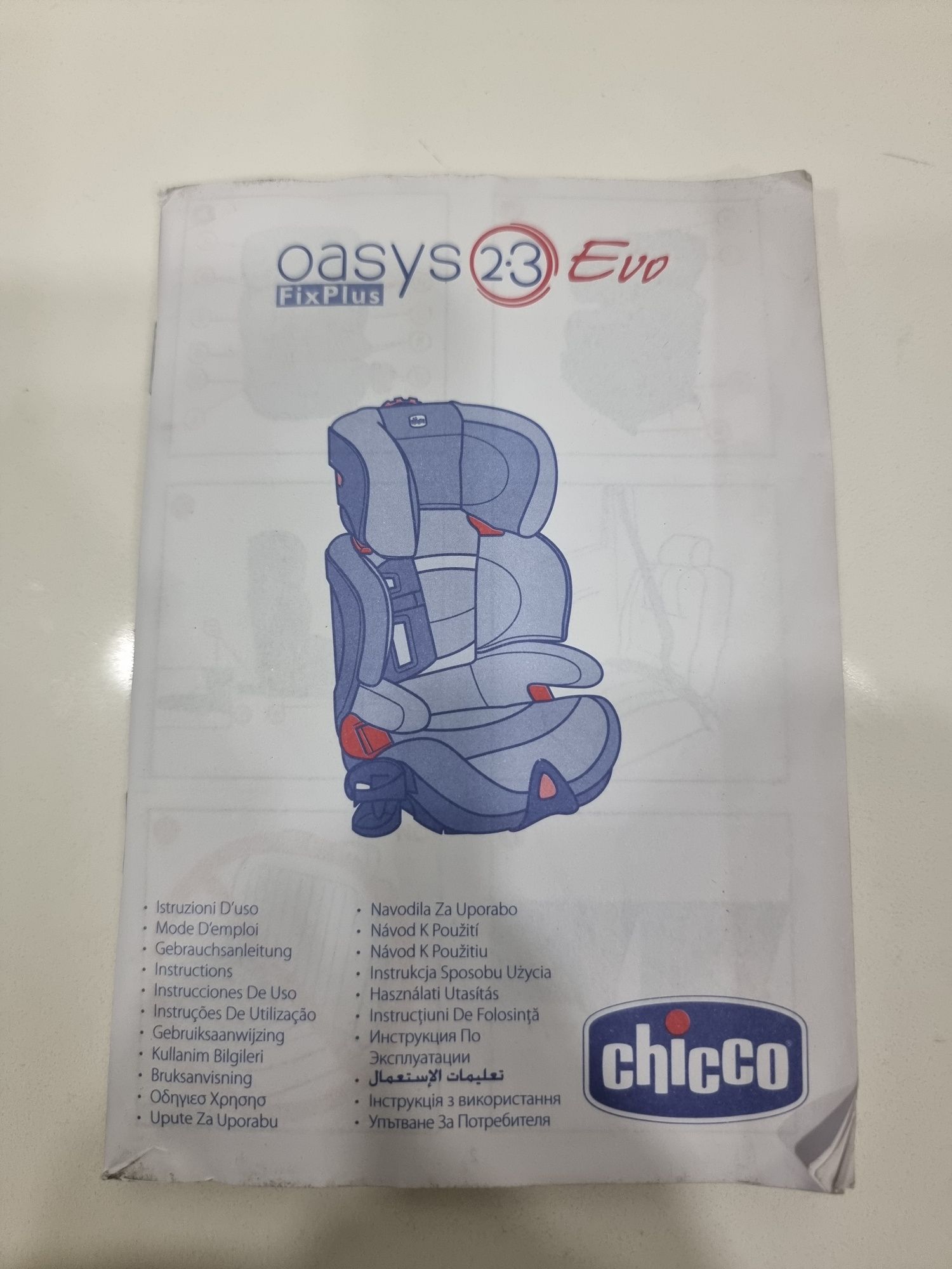 Cadeira chicco oasys 2.3 evo flixplus