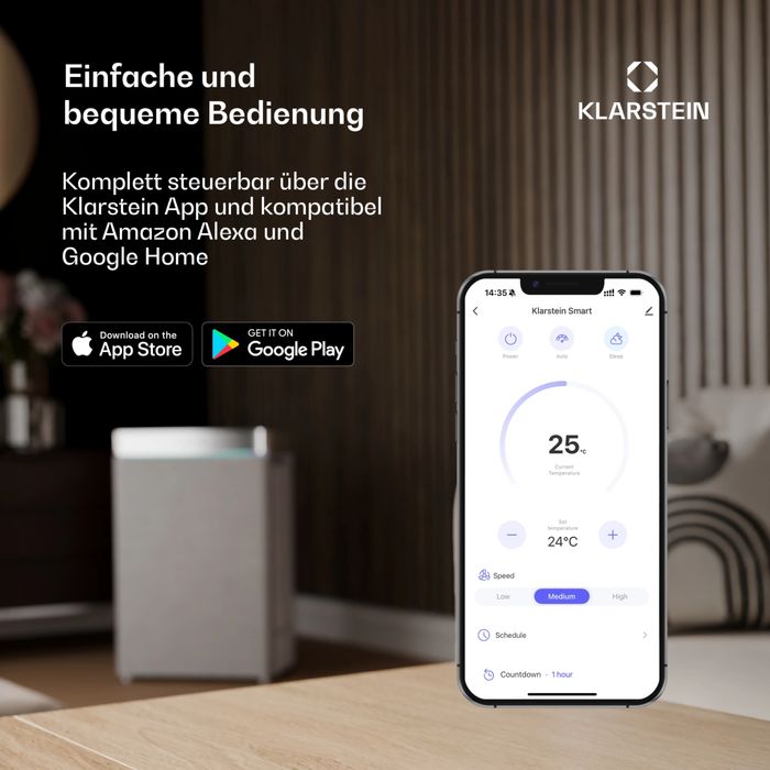 Осушитель воздуха Klarstein DryFy Connect WiFi 50 л/сутки