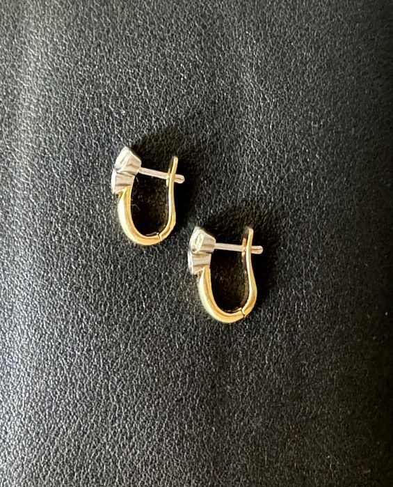 Серьги золотые с бриллиантами 0,52 ct