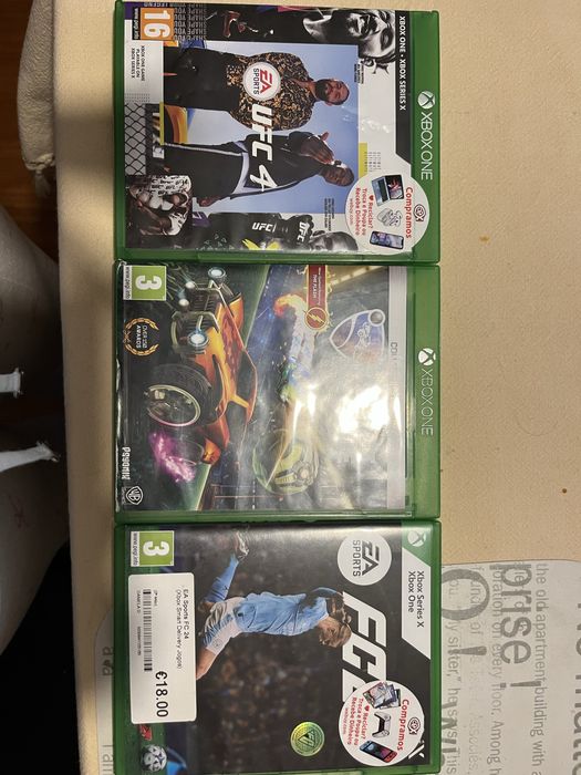 Xbox series X com jogos 1 comando