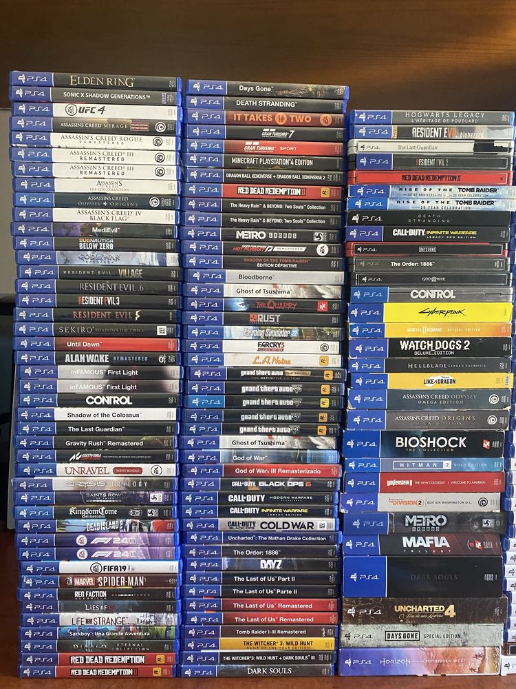 Lote de jogos PS4 e PS5