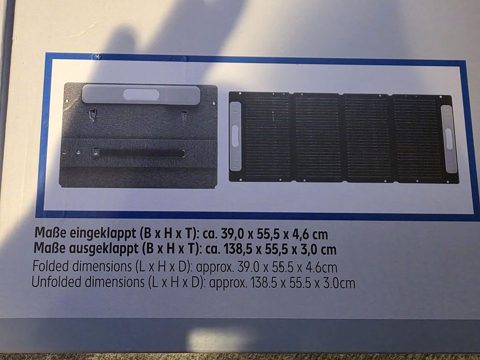 Panel solarny kamper  fotowoltaiczny z niemiec nowy nieodpakowany 100w