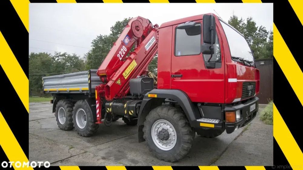 Star 266 266 MAN M2 HDS PALFINGER PK 2220 FIAB XS HMF OBROTNICA ŻURAW ENERGETYKA  STAR 266 MAN M2 HDS Żuraw Palfinger HIAB Atlas PK 2220 HMF