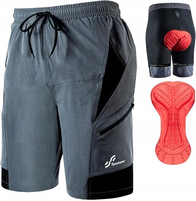 męskie spodenki kolarskie sportneer r. xl wodoodporne praktyczne