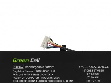Bateria recarregável Green Cell HP (AB06XL) - NOVA!