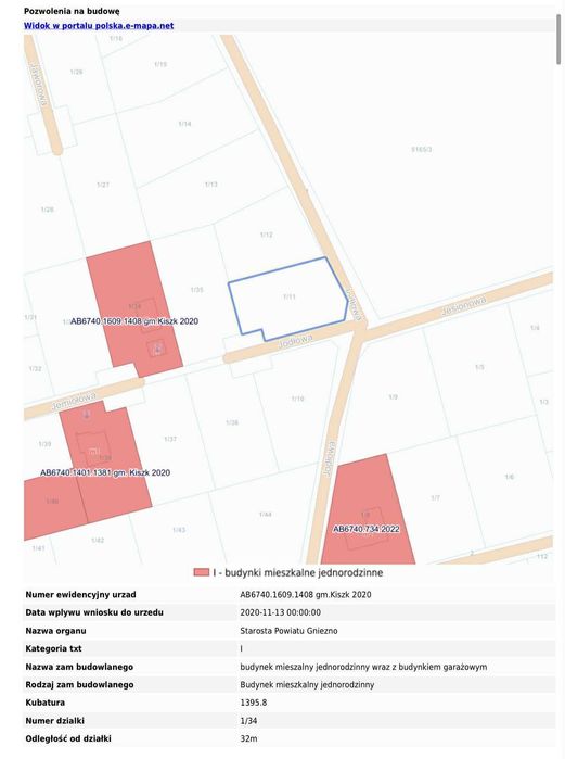 Działka budowlana las Karczewko cicha okolica Poznań Puszcza Zielonka
