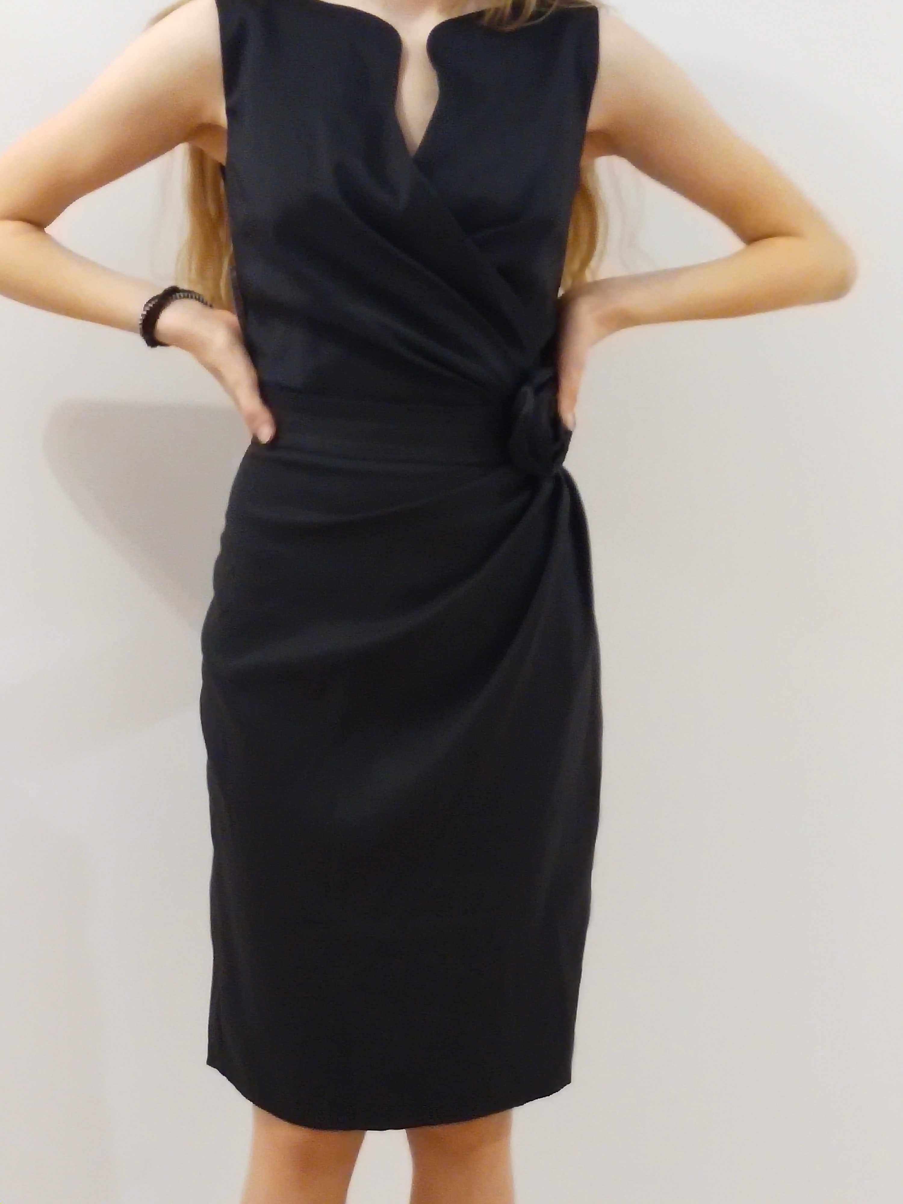 nowa elegancka czarna sukienka 34