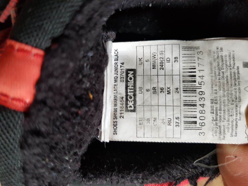 Półbuty Quechua ocieplane roz.38