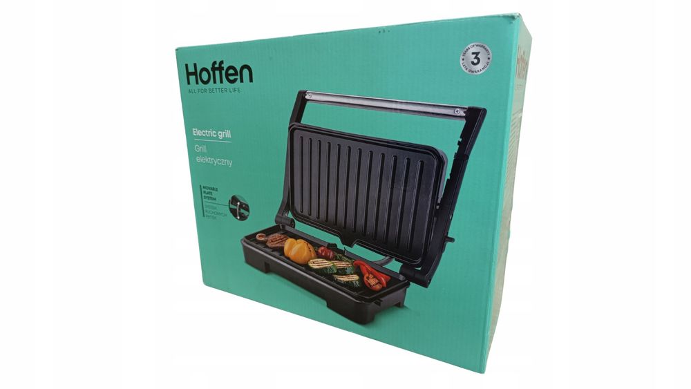 Opiekacz elektryczny hoffen grill urządzenie do grillowania potraw