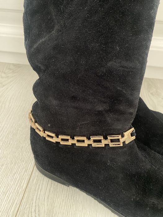 Ботфорти зимові замшеві stefano