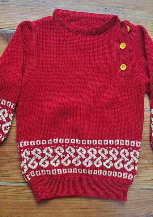 Camisola malha vintage 5 anos