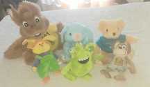 6 peluches como novos