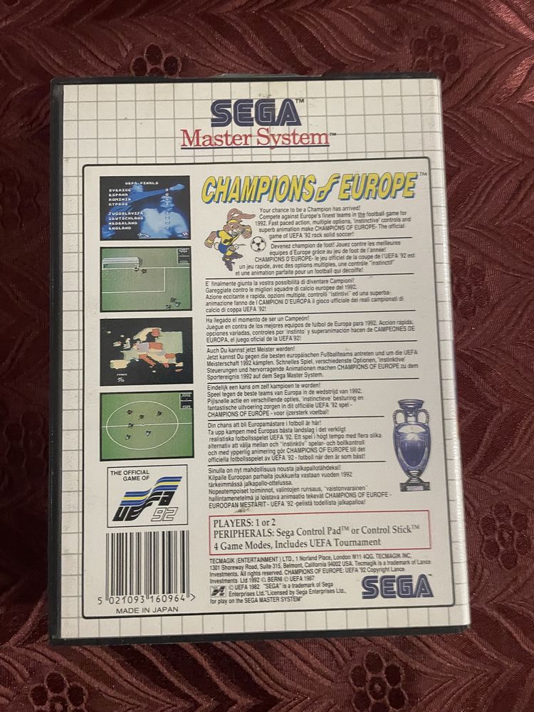 Jogo Sega Master System