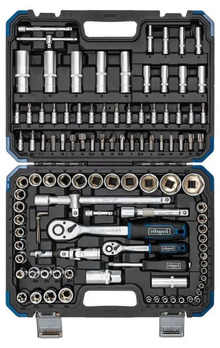 Набор инструментов головок ключей бит Scheppach 108 ел. набір