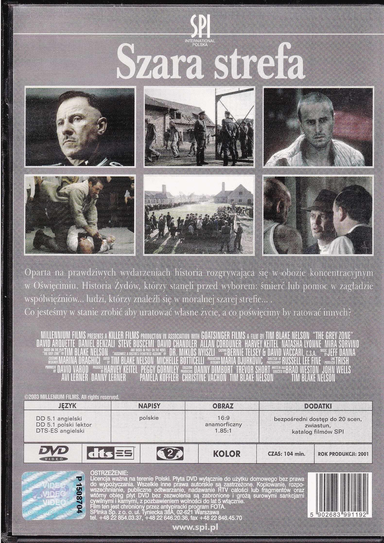 Szara strefa DVD Tim Blake Nelson