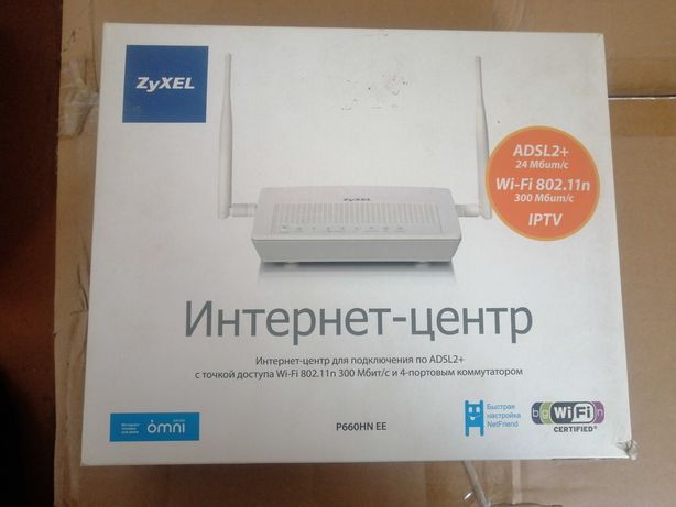 Новый ADSL2+ маршрутизатор (роутер) Zyxel  P660HN EE Wi-Fi 300Мбит/с