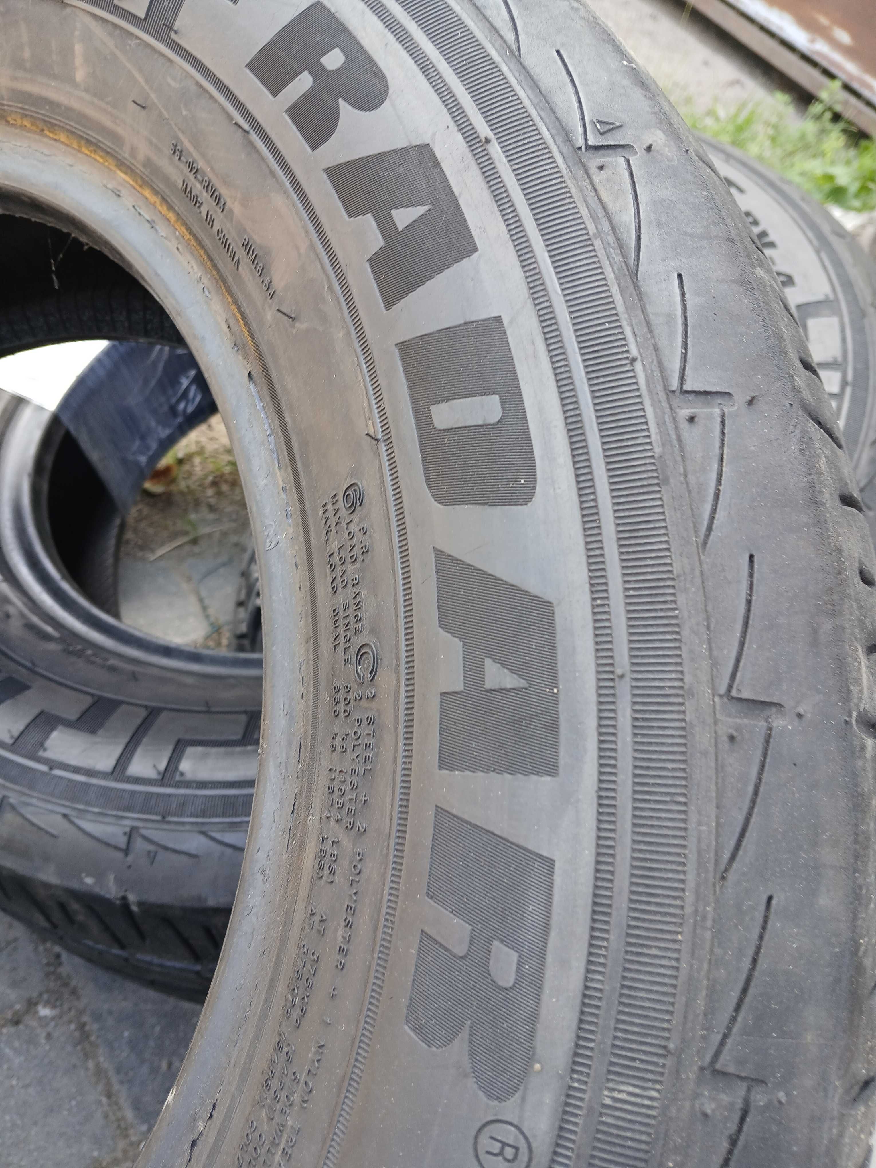 2x używane opony letnie 215/65 R15C Radar Montaż GWARANCJA