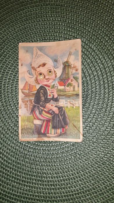 KARTA POCZTOWA - 70-letni ciekawy zabytek z Holandii