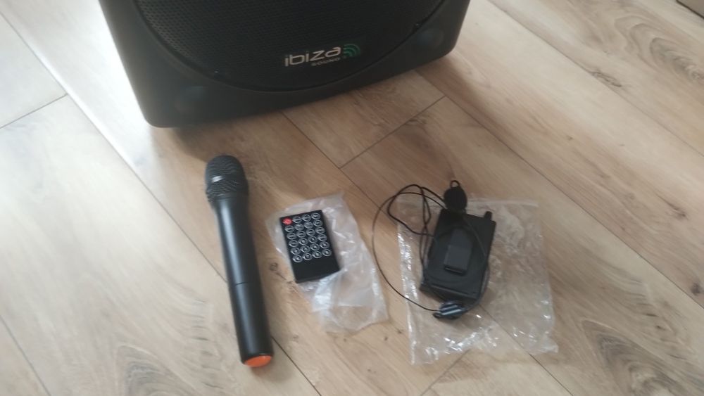 Aktywna kolumna głośnik Ibiza Port 15 Uhf Bt mobilny zestaw nagłośnien