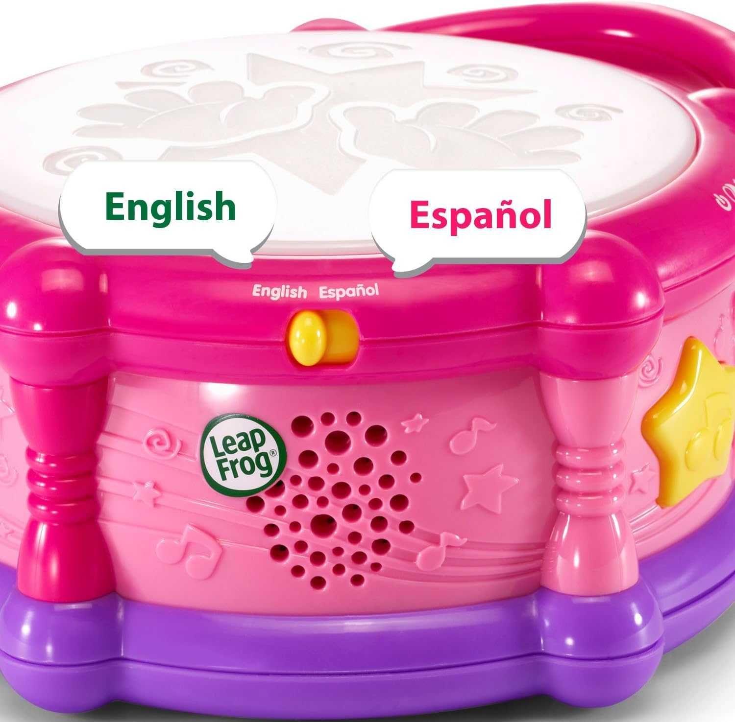 LeapFrog Learn Groove Color Play Drum Bilingual, Pink. Рожевий барабан