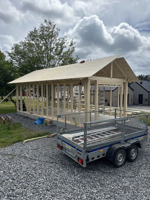 Panel dachowy Skandynawski, Deskowanie, Dach, Deski z piórowpustem