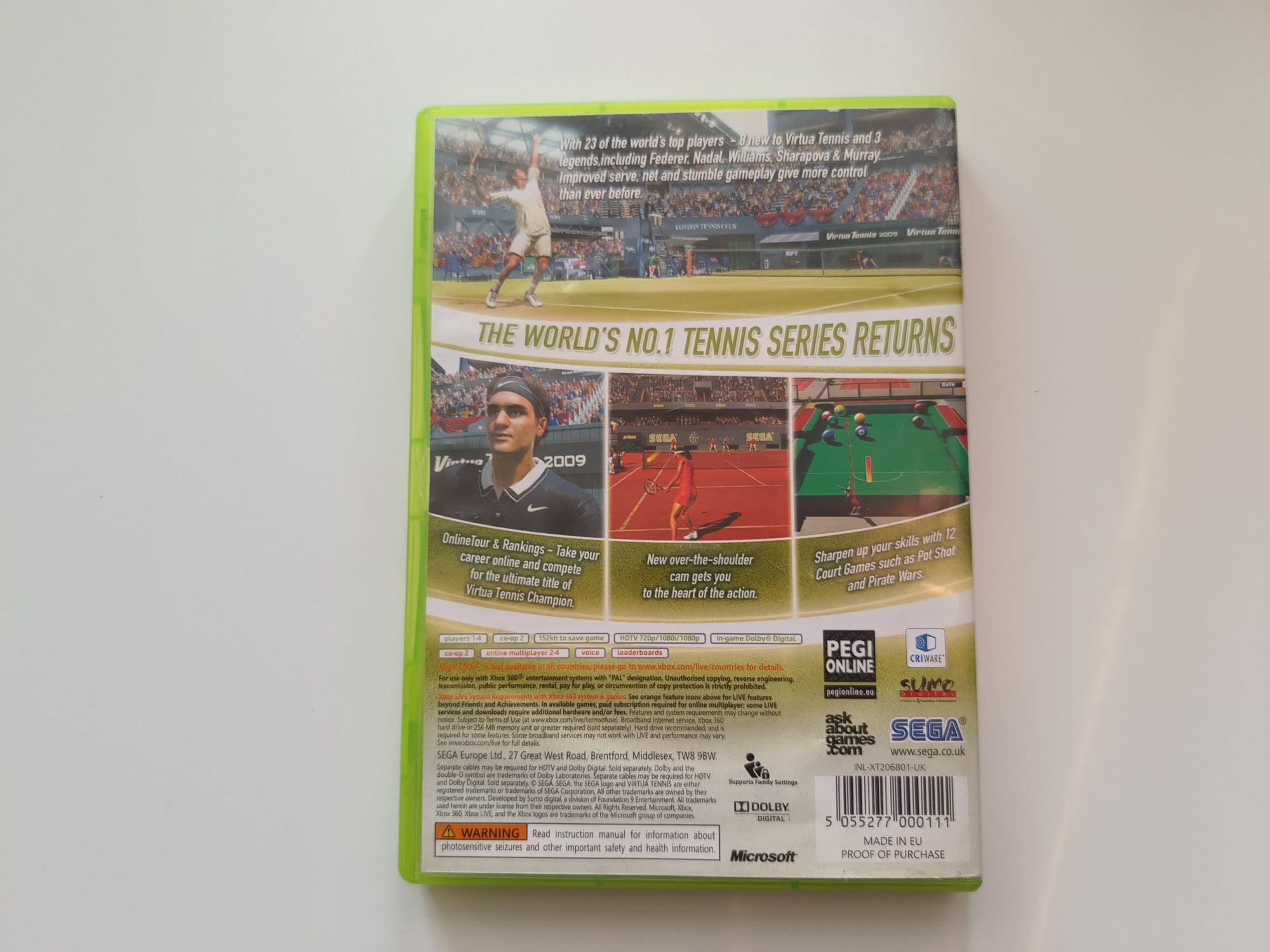 Gra Xbox 360 Virtua Tennis 2009-