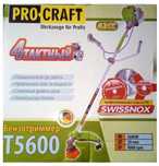Бензокоса Procraft T5600 modern 4-х тактна без додавання мастила