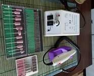 NOWA Frezarka do Paznokci Manicure Hybryda + 3 zestawy frezów