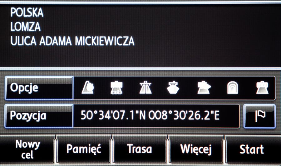 VOLKSWAGEN PHEATON RNS 810 polskie menu mapa