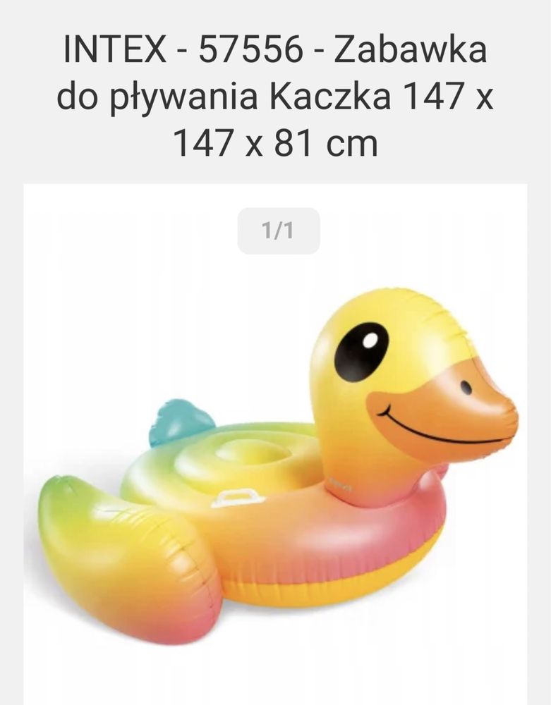 Intex kaczka gigant 147cm nowa dmuchana 57556