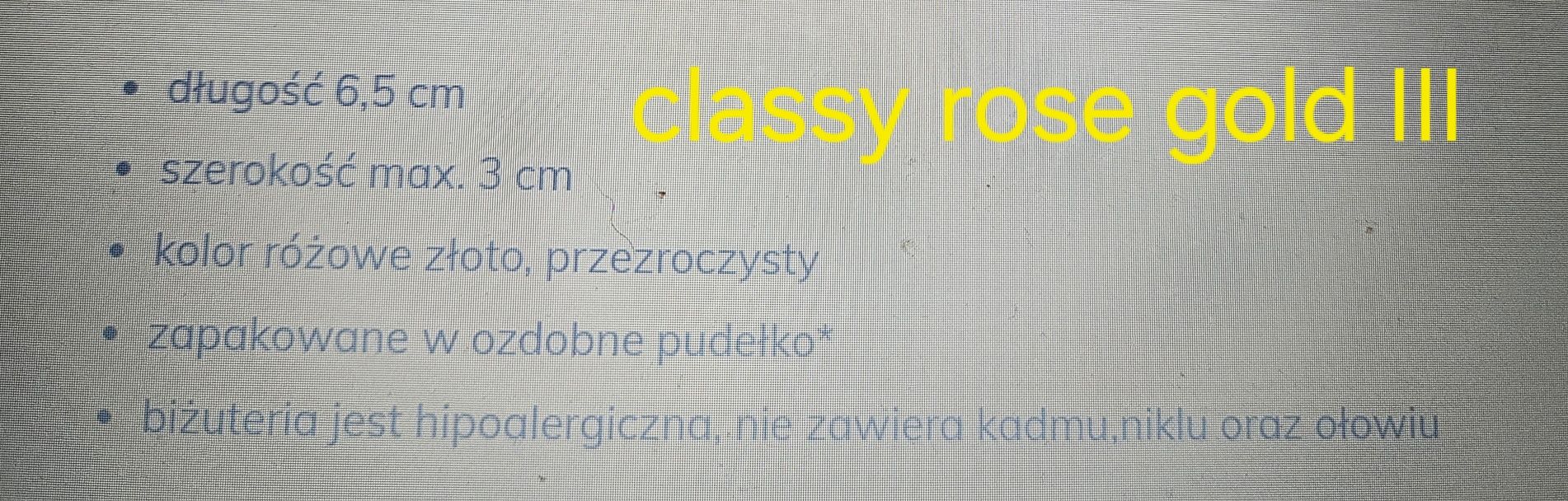 Kolczyki Classy Rose gold