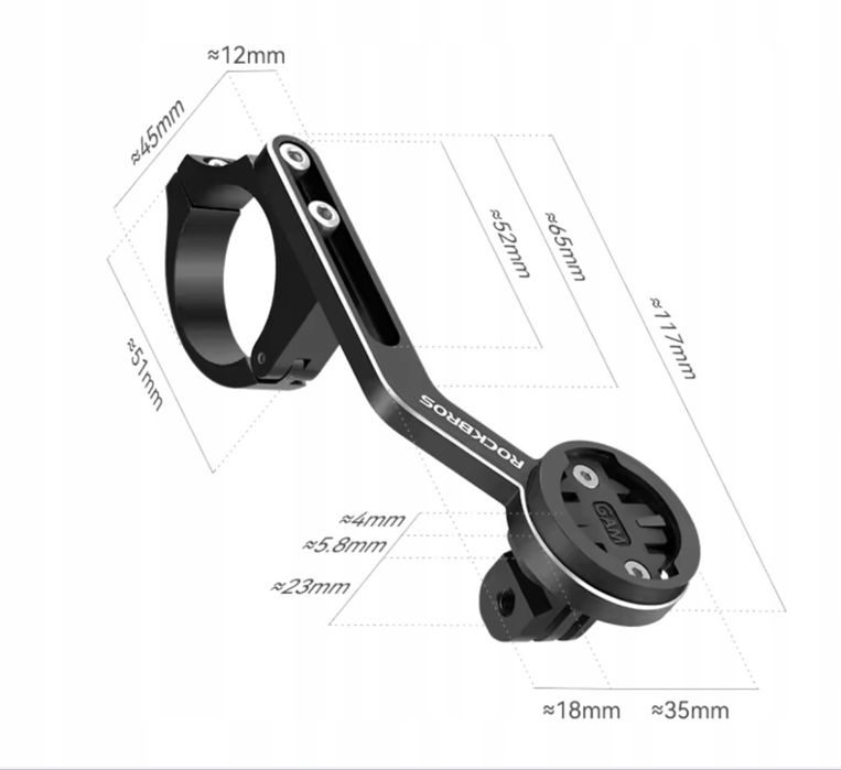 offbondage uchwyt garmin gopro bryton igpsport komputer navi lampka