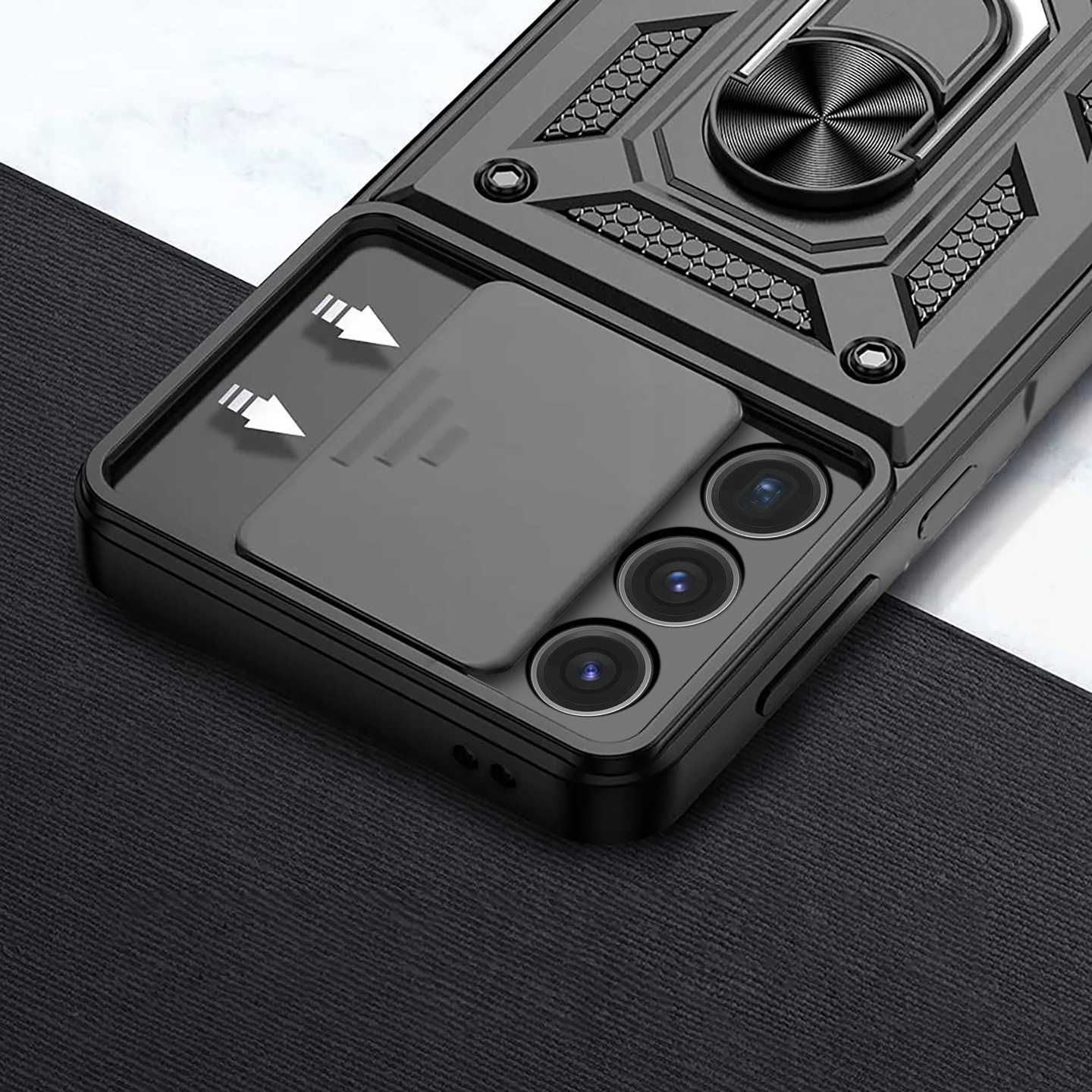 Etui Pancerne do Samsung Galaxy S24 Ultra + Szkło Hartowane