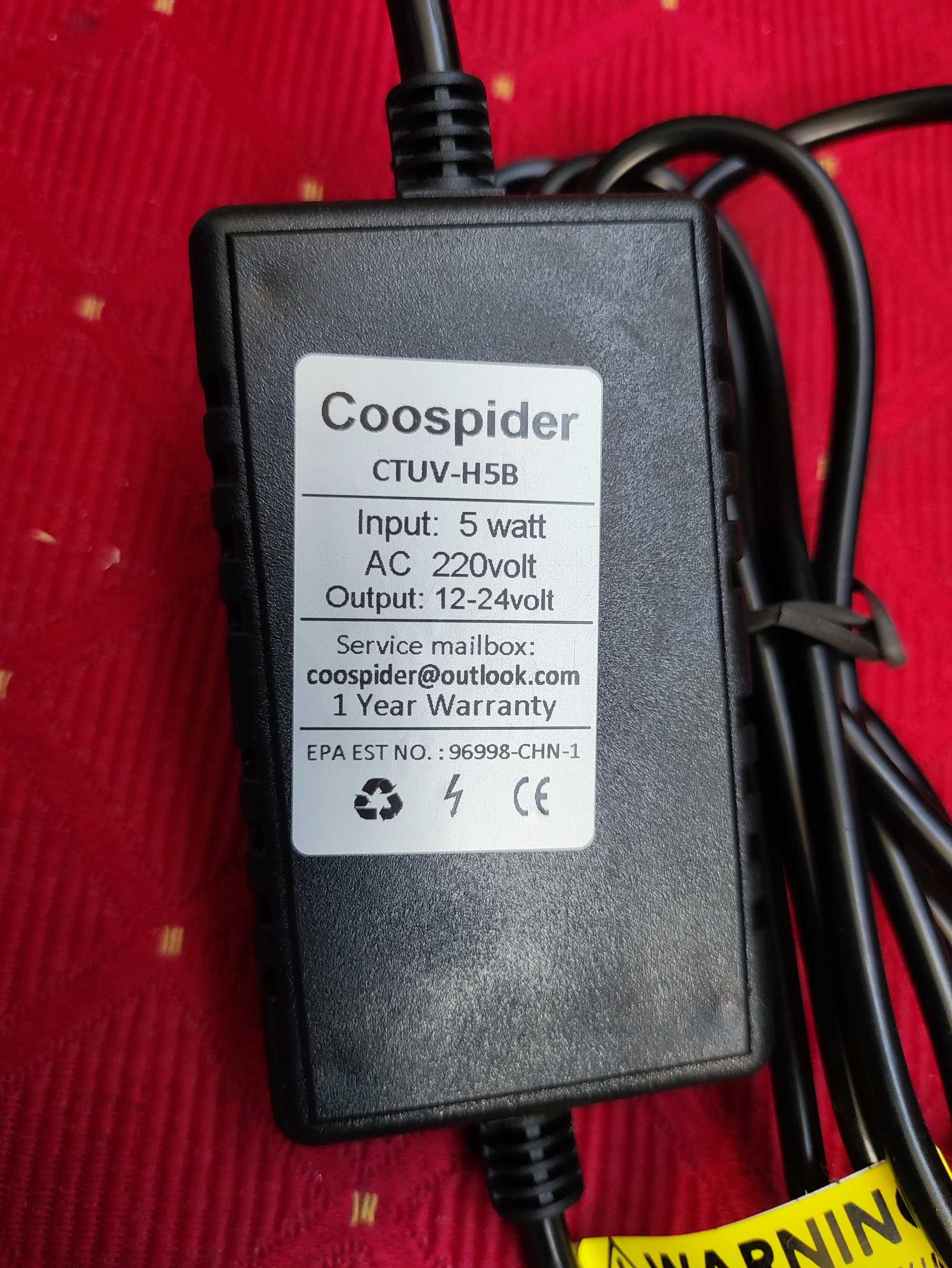 Sterylizator do Akwarium Coospider ctuv h5b filtr UV lampy dezynfekcja