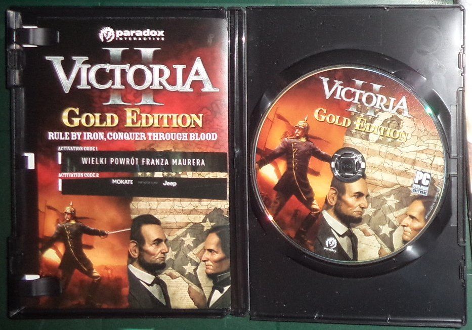 Victoria II 2 Gold Edition, PC DVD BOX, Paradox 2012, bez kodu