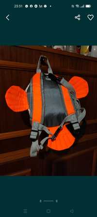 Szelki bezpieczeństwa z plecakiem i smyczą Nemo dla dziecka nowe